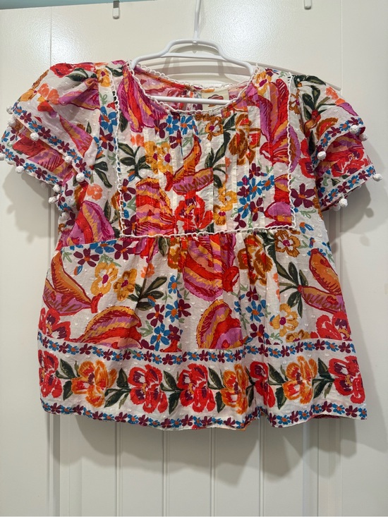 FARM Rio Tops - Farm Rio - Bananas Tiered Sleeve